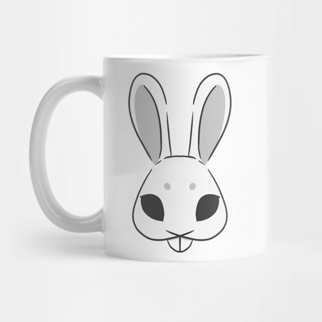 White rabbit mask by IcyBubblegum